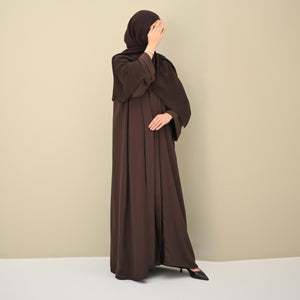 Brown Flow Abaya - With Inner-Dress