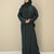Emerald Satin Abaya