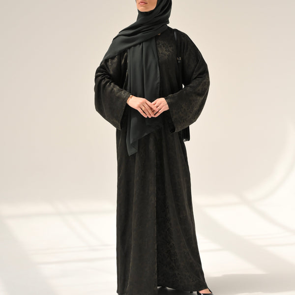 Olive Floral Abaya