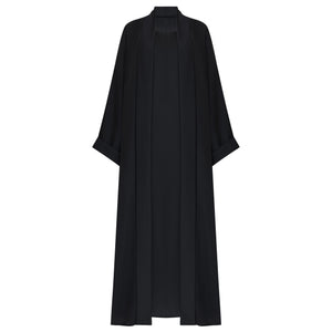 Emerald Satin Jacquard Abaya - Dubai - CO-VRD