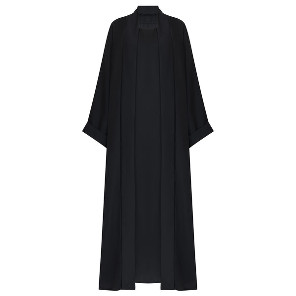 Emerald Satin Jacquard Abaya - Dubai - CO-VRD