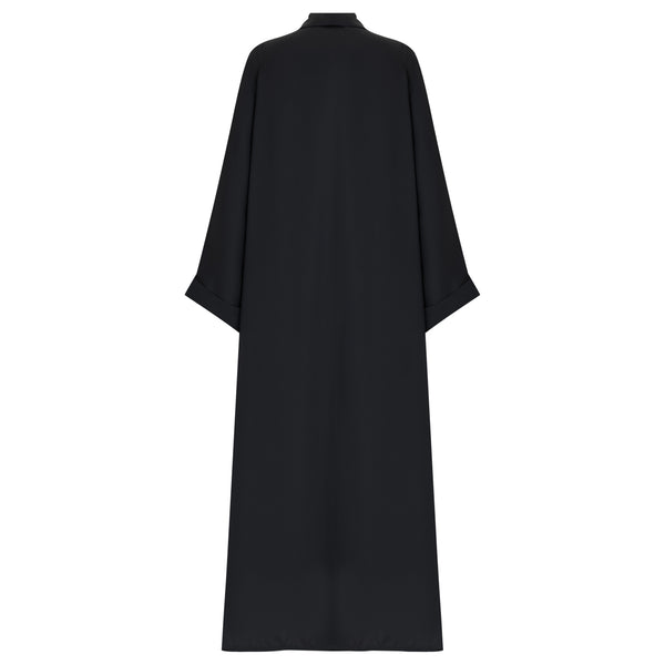 Emerald Satin Jacquard Abaya - Dubai - CO-VRD