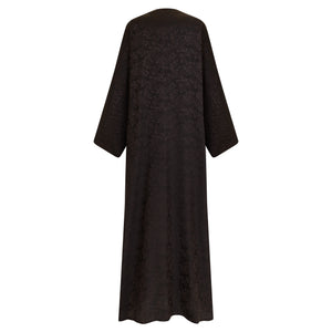 Abaya 1 Espresso Floral Abaya - CO-VRD