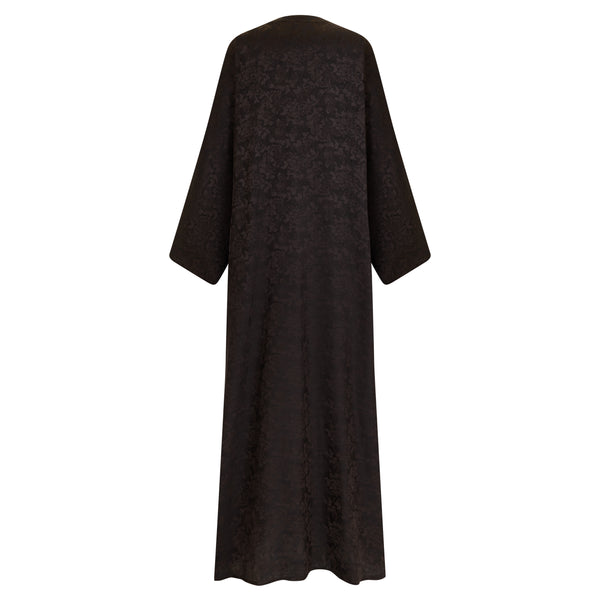 Abaya 1 Espresso Floral Abaya - CO-VRD
