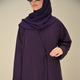 Plum Tie Abaya