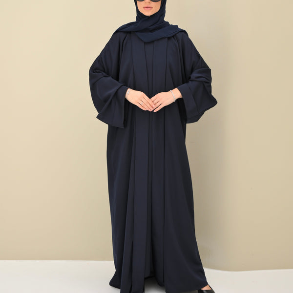 Blue Flow Abaya - with Inner-Dress