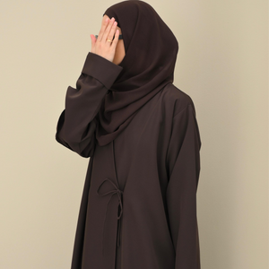 Brown Tie Abaya