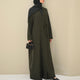 Olive Tie Abaya