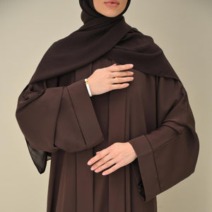 Brown Flow Abaya - With Inner-Dress
