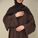 Brown Flow Abaya - With Inner-Dress