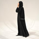 Black Flow Abaya - with inner-dress