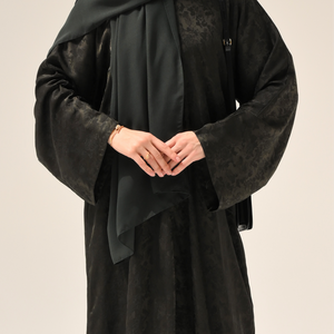 Olive Floral Abaya