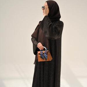 Espresso Floral Abaya