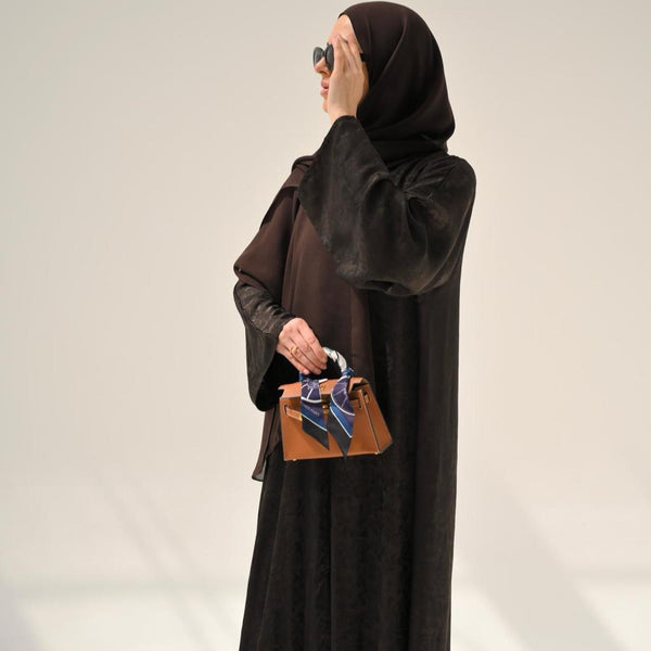 Espresso Floral Abaya
