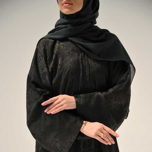 Olive Floral Abaya