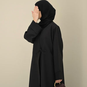 Black Tie Abaya