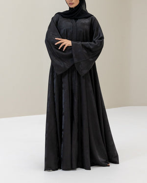 Black Flare Abaya and Hijab - CO - VRD