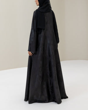 Black Flare Abaya and Hijab - CO - VRD
