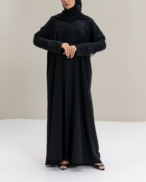 Button - Detail Abaya in Black and Hijab - CO - VRD