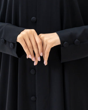 Button - Detail Abaya in Black and Hijab - CO - VRD