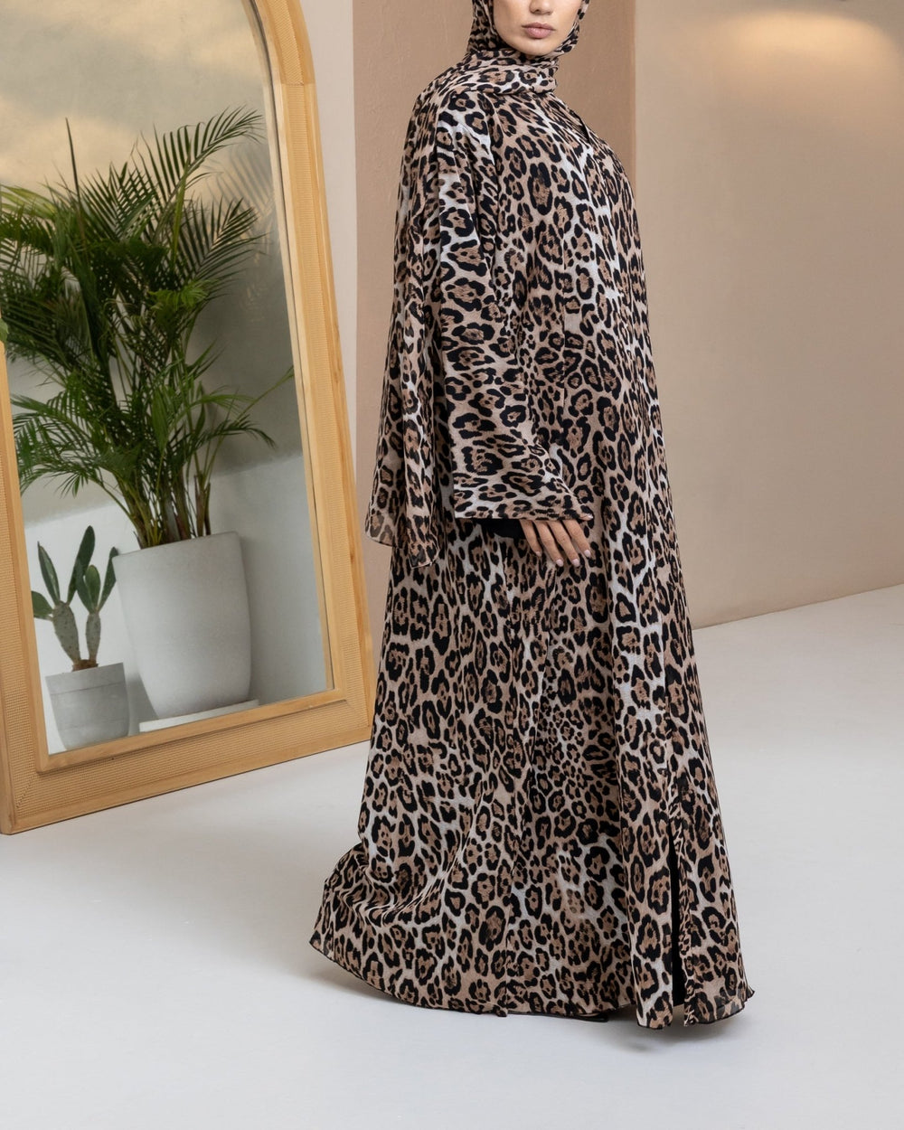 Leopard Abaya and Hijab - CO - VRD